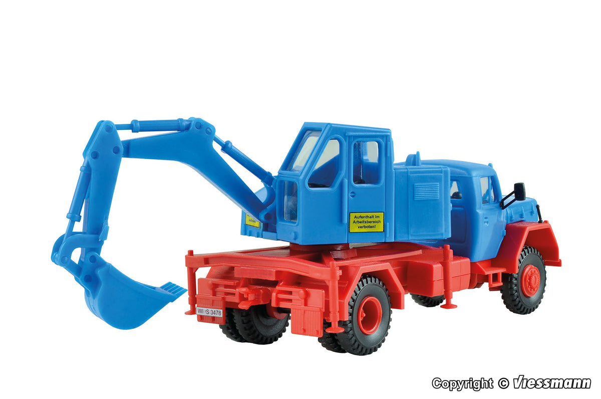KIBRI 14130 H0 MAGIRUS Eckhauber mit Baggeraufbau