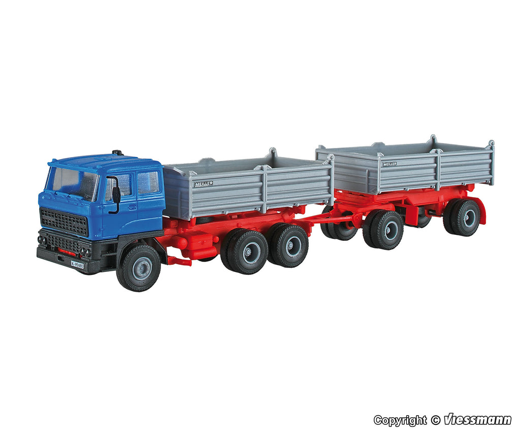 KIBRI 14651 H0 DAF 3-achs Zugmaschine mit 2-achs Anhänger