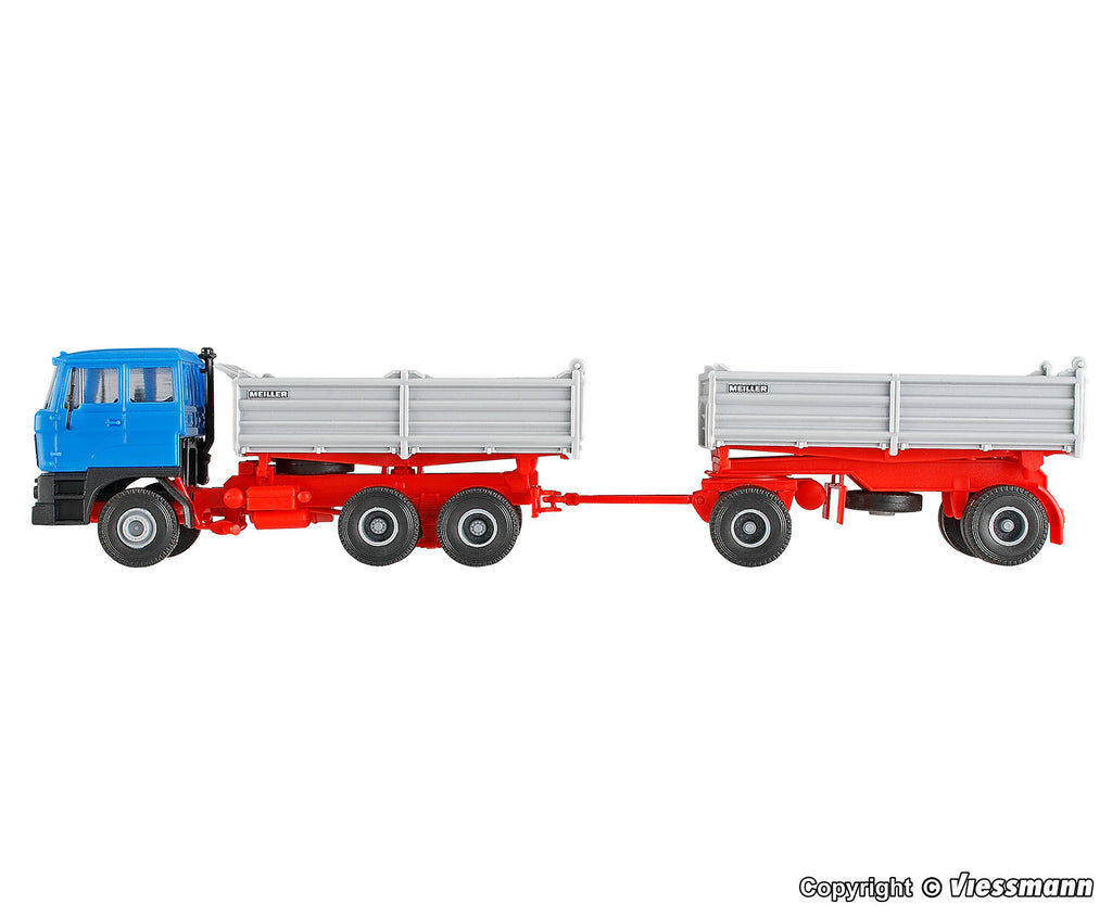 KIBRI 14651 H0 DAF 3-achs Zugmaschine mit 2-achs Anhänger