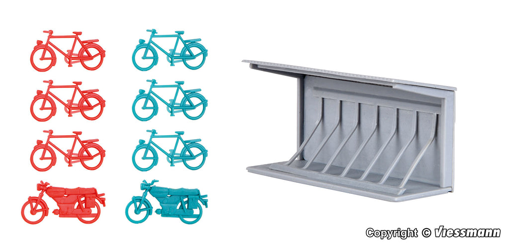 KIBRI 38143 H0 Deko-Set Fahrradständer