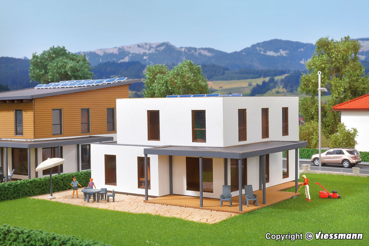KIBRI 38339 H0 Kubushaus Lina mit Terrasse - Polyplate Bausatz