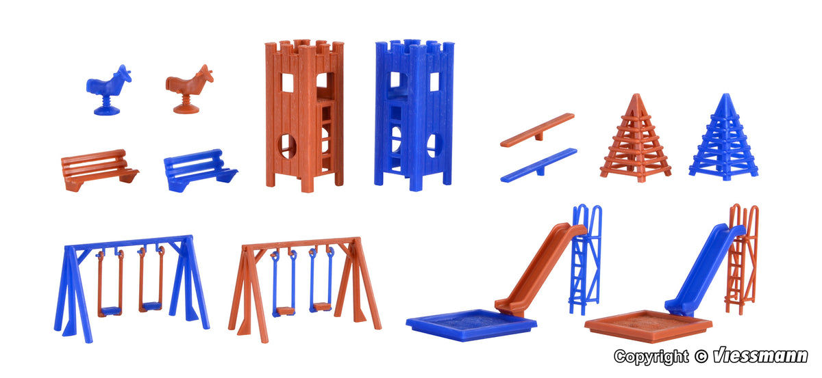 VOLLMER 43665 H0 Deko-Set Kinderspielplatz