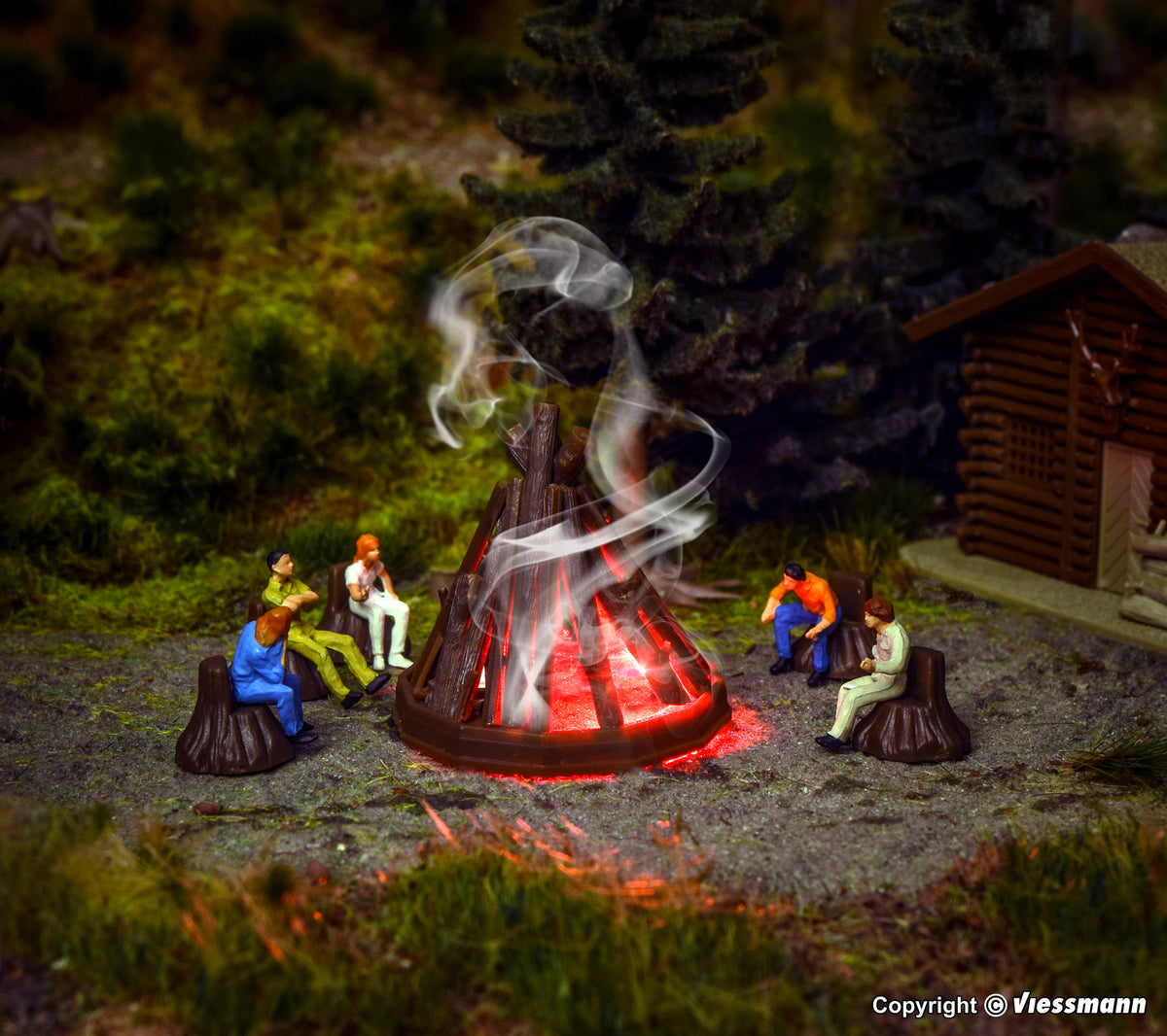 VOLLMER 43667 H0 Lagerfeuer