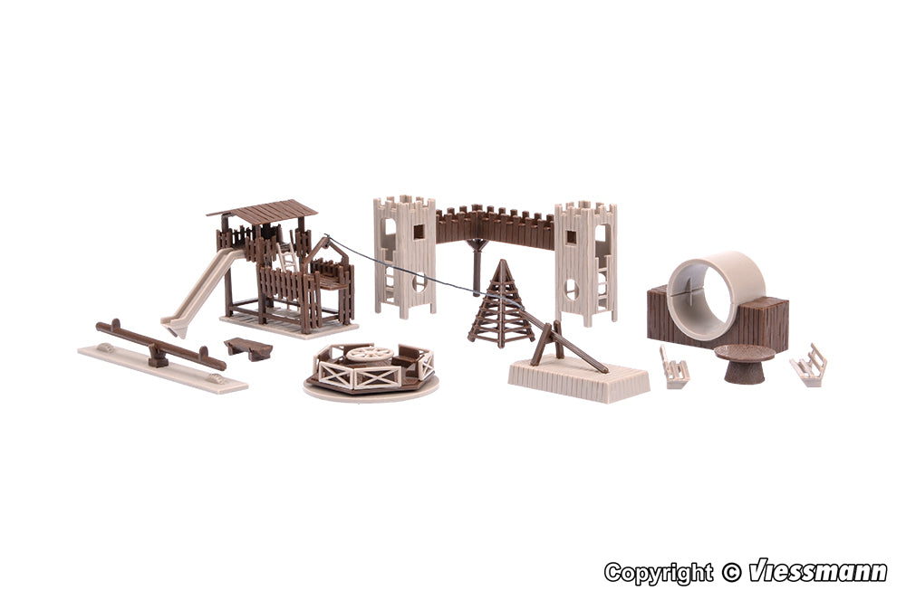 VOLLMER 43668 H0 Deko-Set Abenteuerspielplatz