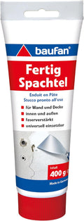 baufan Fertigspachtel Weiß 400g, für CarMotion Magnetband