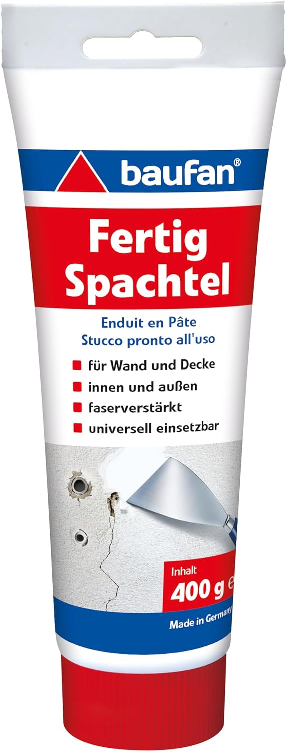 baufan Fertigspachtel Weiß 400g, für CarMotion Magnetband