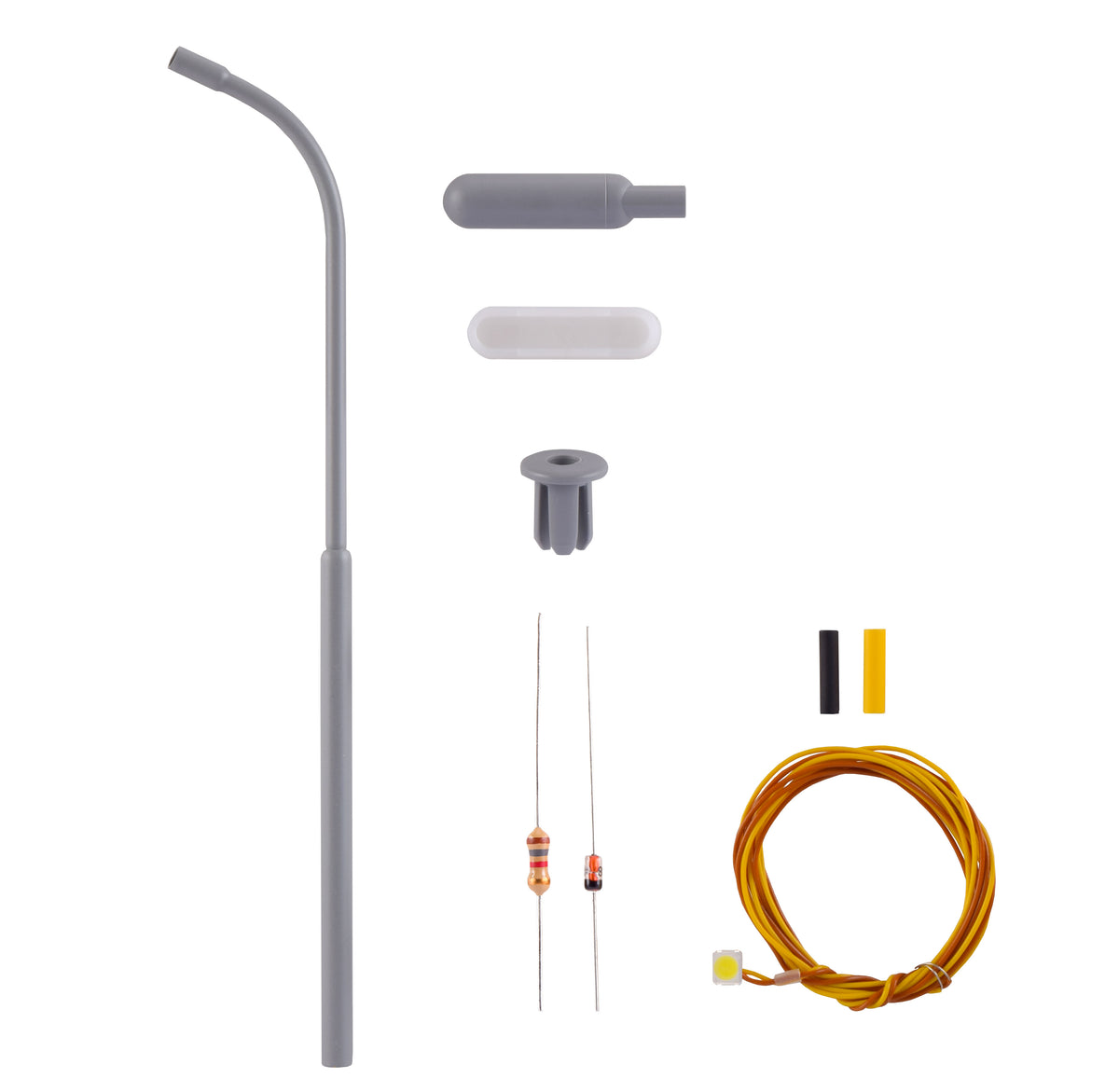 VIESSMANN 6722 H0 Bausatz Peitschenleuchte, LED weiß